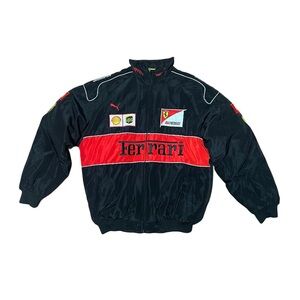 Ferrari Red and Black Logo Jacket